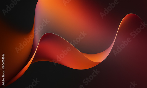 Abstract red wave pattern with flowing lines and light effects suggesting fiery motion