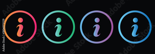 information icon set. info button. info symbol flat style. Information icon collection. Info icons Info Point Icon Black. Help Logo. Info simple set vector icon.