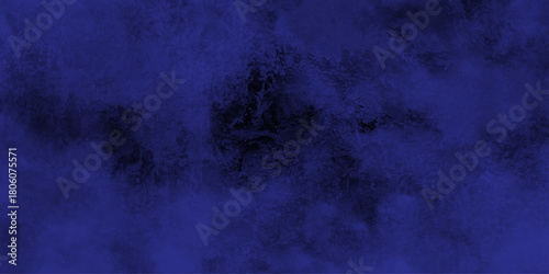 Dark abstract background with blue grunge effect background. blue velvet grunge texture fantasy smooth watercolor painted art design. Dark elegant Royal blue shades aquarelle paint	