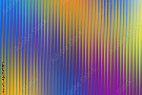 Slika na platnu A vibrant, abstract background features a textured surface with vertical ribbed lines transitioning through a spectrum of blues, purples, yellows, and greens, creating a sense of depth and fluidity