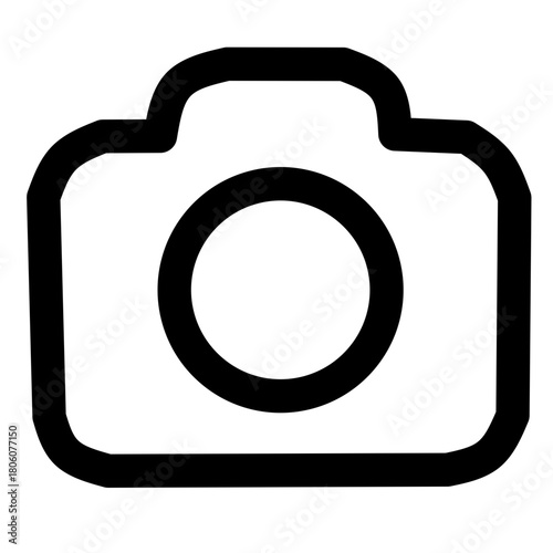 Camera Icon – Outline UI