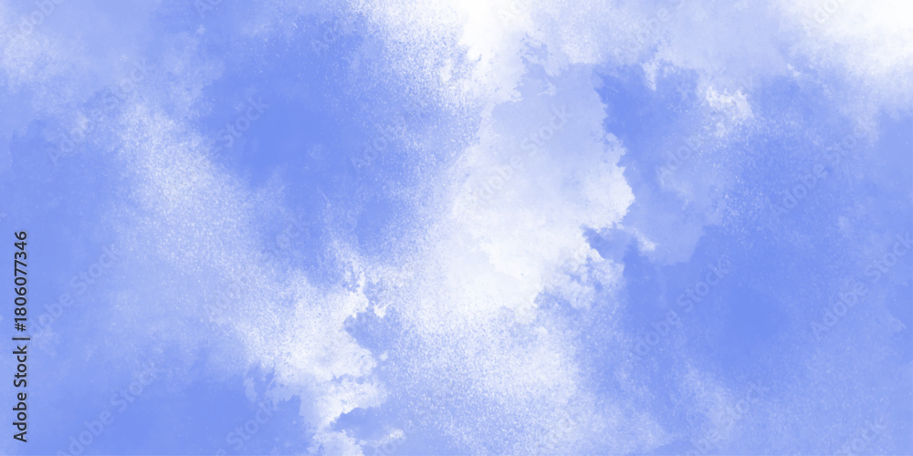 Naklejka premium Abstract white and blue isolated cloud cumulus clouds. blue aquarelle painted realistic fog or mist smoky textured canvas design. White and ash messy wall stucco texture background.