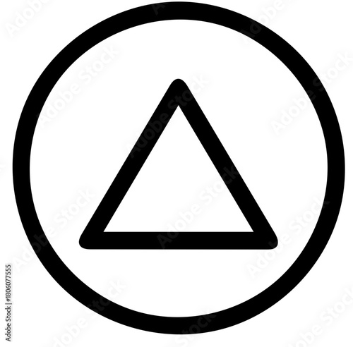 Equilateral Triangle Inside a Circle - Basic Geometry Shape