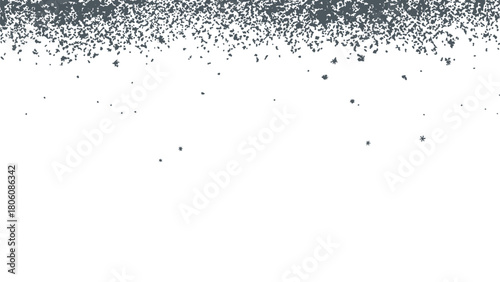 A delicate scattering of grey confetti isolated on creates a festive and celebratory atmosphere, ideal for eventrelated designs