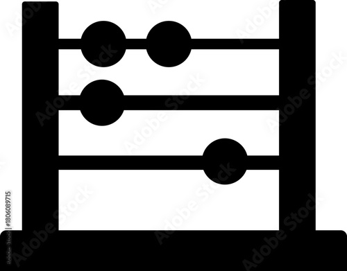  Abacus icon. vector dual tone icon for your website, mobile, presentation, and logo design. abacus glyph icon, isolated on transparent background