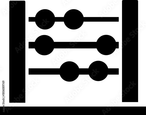  Abacus icon. vector dual tone icon for your website, mobile, presentation, and logo design. abacus glyph icon, isolated on transparent background