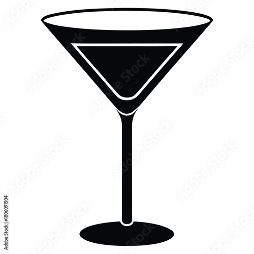 cocktail glass with a cocktail