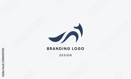 Wild animal fox head logo vector