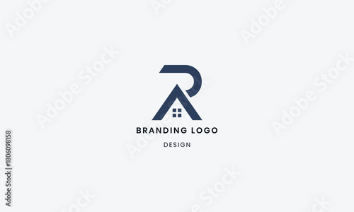 Abstract R Real Estate Logo Design