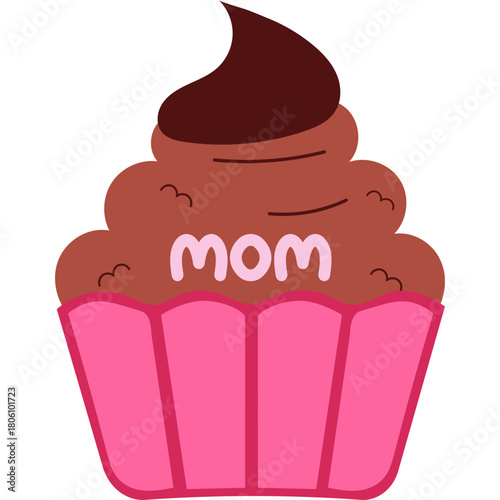 Cupcake Mother's Day Illustration