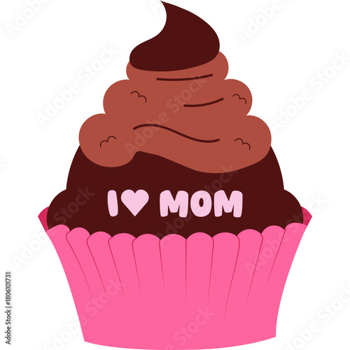 Cupcake Mother's Day Illustration