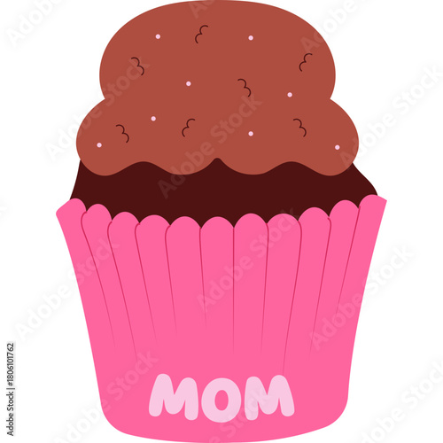 Cupcake Mother's Day Illustration