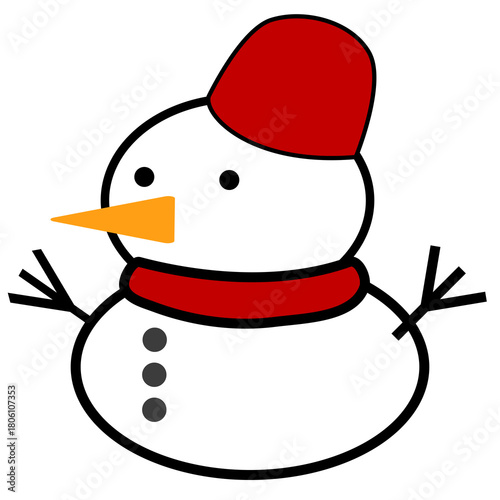 snowman with hat