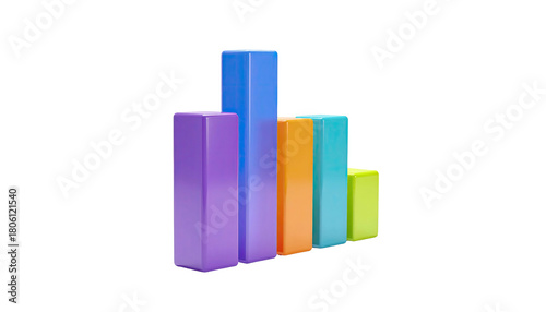 Colorful bar graph showing statistics