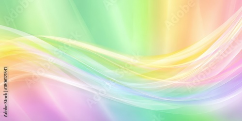 Soft pastel color gradient waves with smooth light effects creating an abstract background