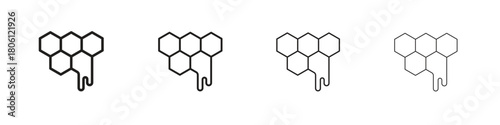 Honeycomb icon. Simple graphic element set