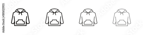 Hoodie icon. Simple graphic element set