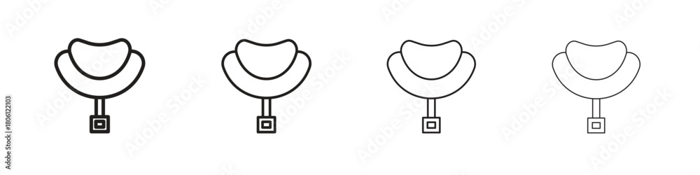 Fototapeta premium Horse saddle icon. Simple graphic element set