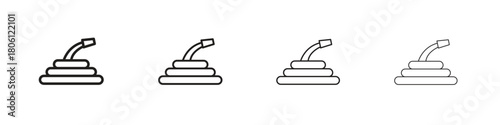 Hose icon. Simple graphic element set