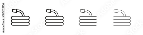 Hose icon. Simple graphic element set