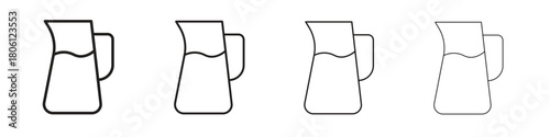 Jug icon. Simple graphic element set