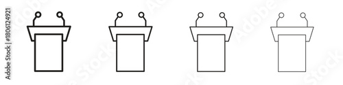 Lectern icon. Simple graphic element set