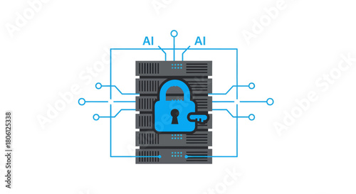 Secure AI servers with advanced protection ensuring data privacy, integrity, and confidentiality for a competitive advantage in the digital age