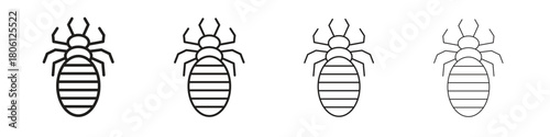 Louse icon. Simple graphic element set