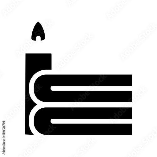 vector illustration of a therapy glyph icon