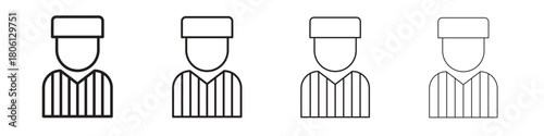 Prisoner icon. Simple graphic element set