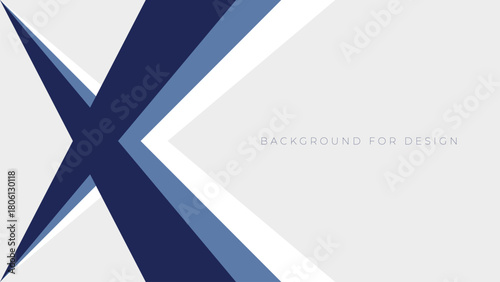 Modern abstract background featuring blue geometric arrow shapes creating a dynamic sense of forward motion for a corporate presentation