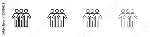 Queue icon. Simple graphic element set