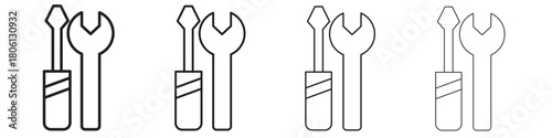 Repair tools icon. Simple graphic element set