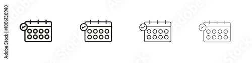 Reservation icon. Simple graphic element set