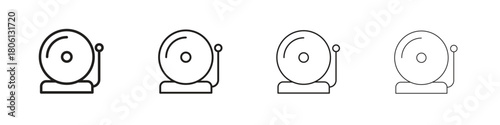School bell icon. Simple graphic element set