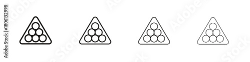 Snooker icon. Simple graphic element set