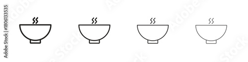 Soup icon. Simple graphic element set