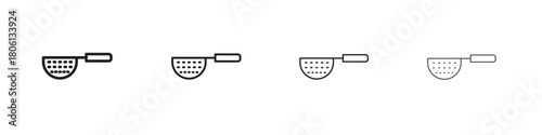 Strainer icon. Simple graphic element set