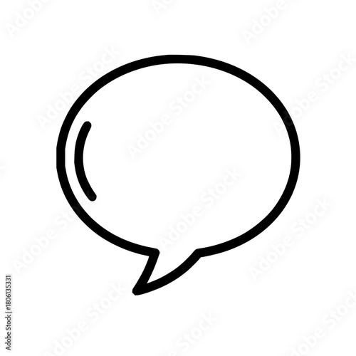 Speech bubble message communication chat dialogue talk conversation discussion icon vector illustration graphic