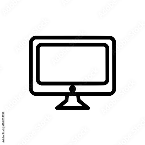 Webcam camera video call conference online communication computer device digital technology equipment icon vector