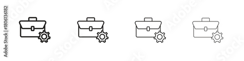 Toolbox icon. Simple graphic element set