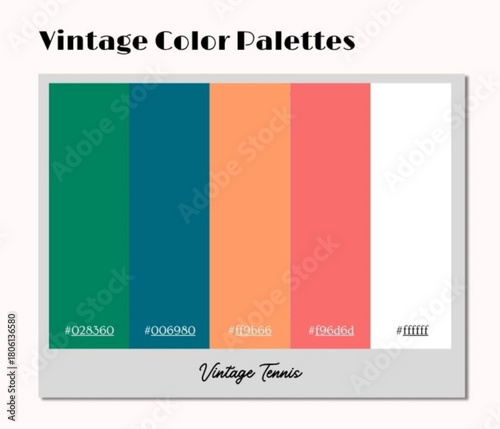 A nostalgic-inspired vintage color palette enabling quiet immersive moods across creative professional projects.