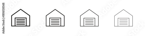 Warehouse icon. Simple graphic element set
