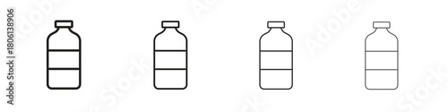 Water bottle icon. Simple graphic element set