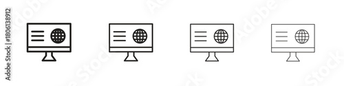 Web portal icon. Simple graphic element set
