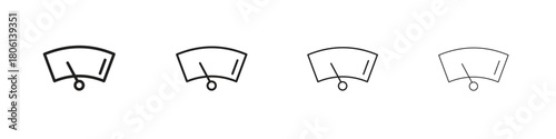 Wiper icon. Simple graphic element set