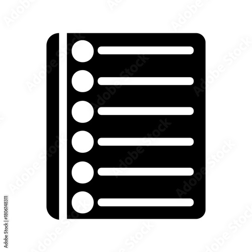 tax document letter glyph icon illustration vector