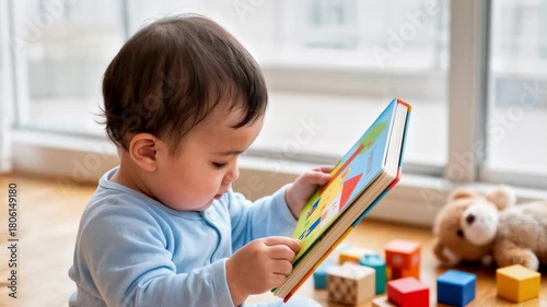 Toddler Reading Board Book Concentrated Early Literacy Learning