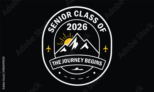 senior class of 2026 the journey begins t shirt design
