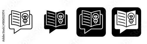 Reinforcement Icon Line and Black Fill Style Collection